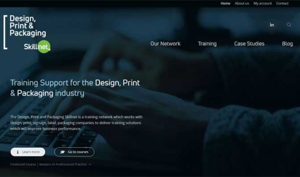 New Design, Print & Packaging Skillnet Website