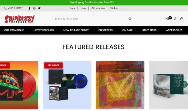 New SpinDizzy Records Ecommerce Website